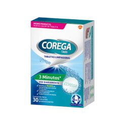 COREGA TABS 3 MINUTOS LIMPIADORES DE PROTESIS x30 un.