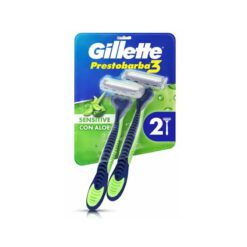 GILLETTE PRESTOBARBA 3 SENSECARE MÁQUINA DE AFEITAR x2 un
