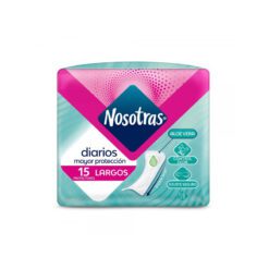 NOSOTRAS PROTECTORES DIARIOS LARGOS x15 un