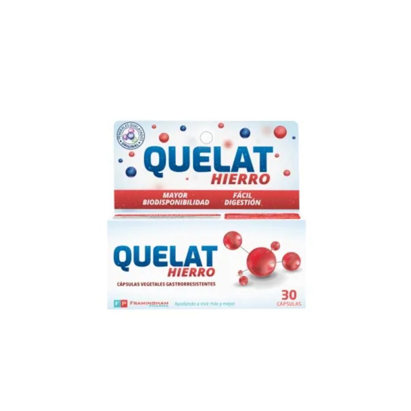 QUELAT HIERRO x30 cáps