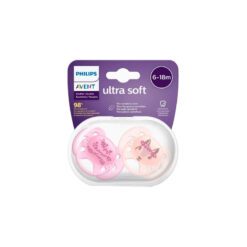 AVENT CHUPETE ULTRA SOFT VIOLETA 6-18M x 2u