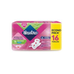 NOSOTRAS TOALLAS FEMENINAS DELGADAS SUAVE x16 un