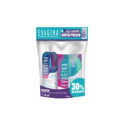 EVAGINA HIGIENE PACK AHORRO 30% OFF JABÓN x200 ml + TOALLAS HÚMEDAS x20 un