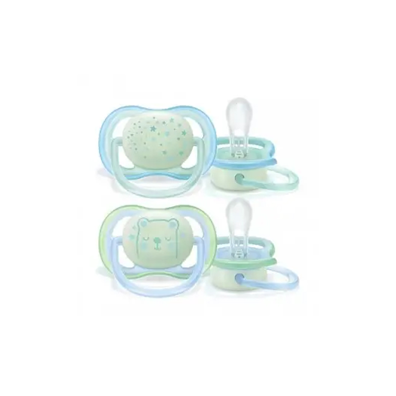 AVENT CHUPETE ULTRA AIR NOCTURNO 0-6M x 2u