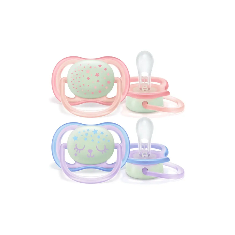 AVENT CHUPETE ULTRA AIR NOCTURNO 0-6M x 2u