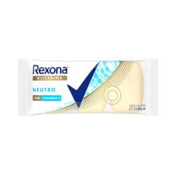 REXONA JABÓN DE TOCADOR GLICERINA NEUTRO x90 gr ENVASE x3 un