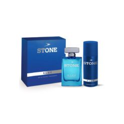 STONE PERFUME HOMBRE BLUE ESTUCHE EDP x100 ml + DESODORANTE x150 cc