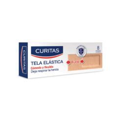 CURITAS APÓSITO TELA ELÁSTICA PACK x8 un