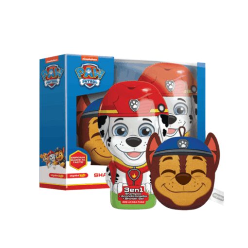 PAW PATROL SET CHASE (SHAMPOO 3 EN 1 + ESPONJA)