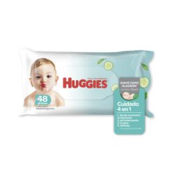 HUGGIES 4 EN 1 TOALLAS HÚMEDAS x48 un