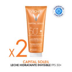 COMBO x2 VICHY CAPITAL SOLEIL LECHE FAMILIAR FPS 50+  x300 ml