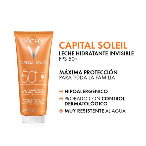 COMBO x2 VICHY CAPITAL SOLEIL LECHE FAMILIAR FPS 50+  x300 ml - Imagen 2