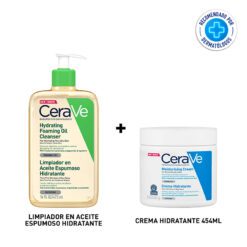COMBO CERAVE ACEITE DE LIMPIEZA + CREMA HIDRATANTE x454 ml