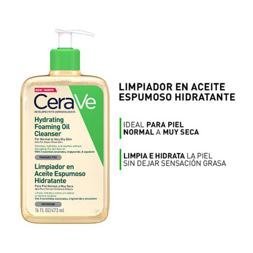 COMBO CERAVE ACEITE DE LIMPIEZA + CREMA HIDRATANTE x454 ml - Imagen 3