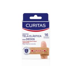 CURITAS APÓSITOS TELA ELÁSTICA PARA DEDOS FLEX x16 un