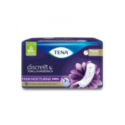TENA DISCREET MAXI NOCTURNA TOALLA HIGIÉNICA x10 un