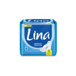 LINA ANATOMICA CON ALAS TOALLAS HIGIÉNICAS x8 un