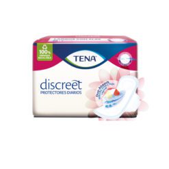 TENA DISCREET LARGO CON ALAS PROTECTORES DIARIOS  x15 un