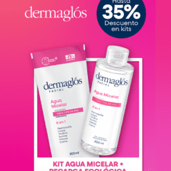 DERMAGLOS KIT AGUA MICELAR 200 ml + REFILL 200 ml