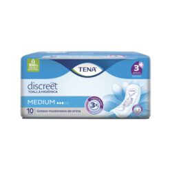 TENA DISCREET MEDIUM TOALLAS HIGIÉNICAS 10 un