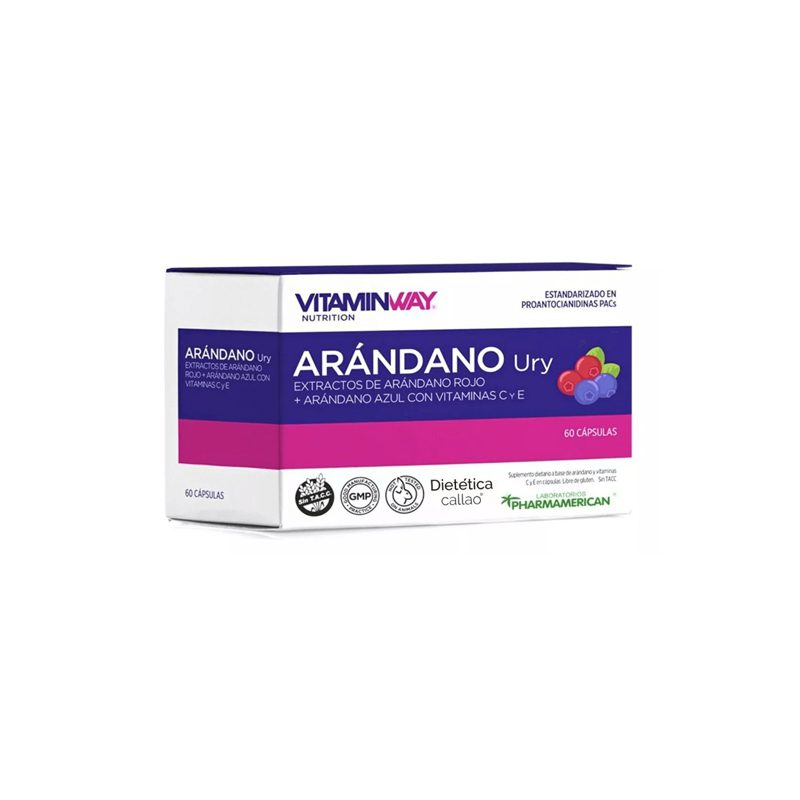 VITAMIN WAY SUPLEMENTO DIETARIO ARANDANO URY CÁPSULAS x60