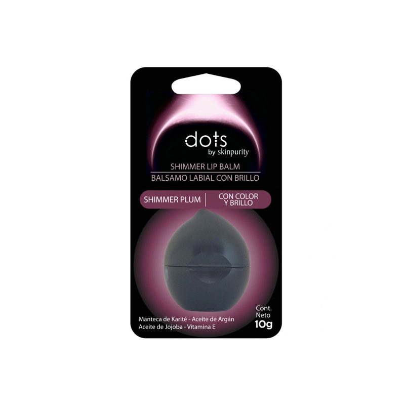 DOTS BÁLSAMO LABIAL 4 EN 1 BY SLINPURITY SHIMMER PLUM 10 gr