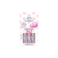 DOTS LIP BALSAMO CHICLE GLOBO COMBO 3X2